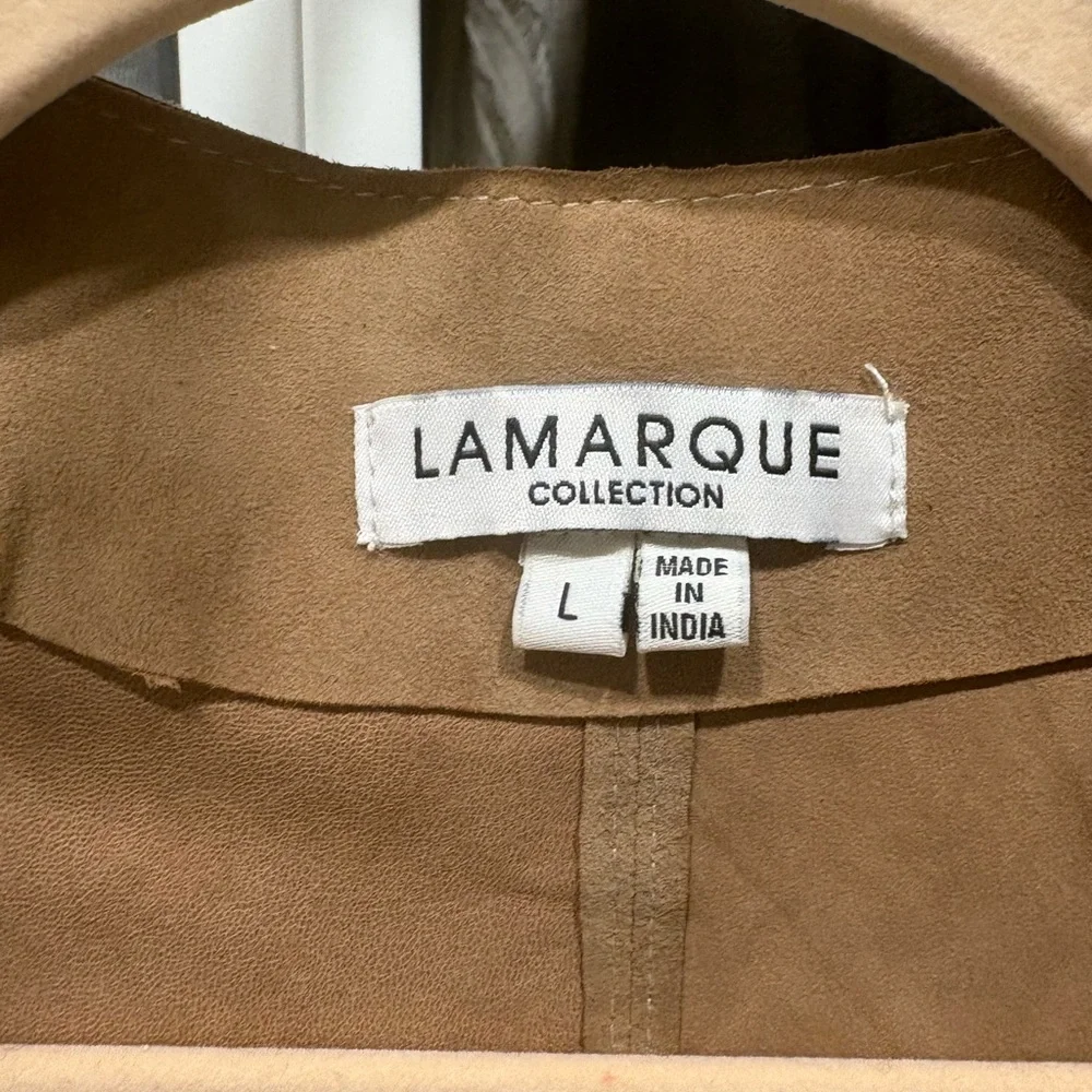 Lamarque Suede Vest with Fringe Detail - Picture 2 of 5